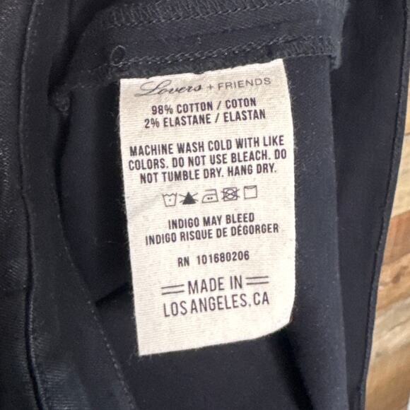 Lovers + Friends Denim Jesse High Rise Skinny Jeans Black SZ 30 - Picture 10 of 12